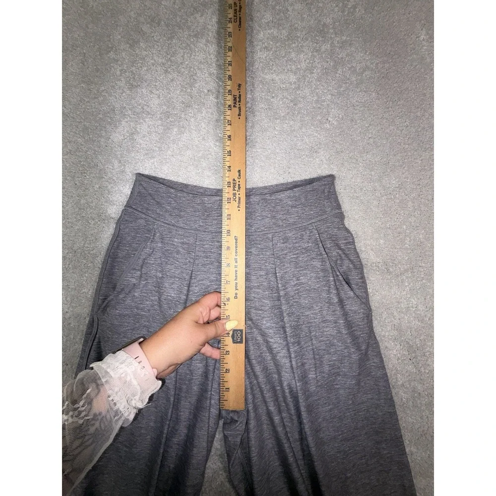 Lululemon Can You Feel The Pleat Crop Pants 4 Gray Wide Leg Culottes Palazzo